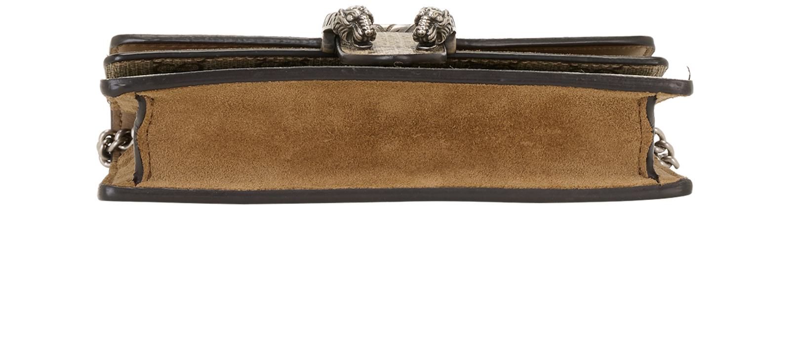 Super Mini Dionysus, &pound;620, Handbags, Beige, Canvas/Suede, Top view